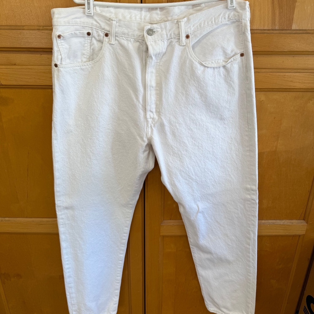 Levi's white 501CT jeans Size 38